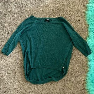 Dark green express sweater shirt
